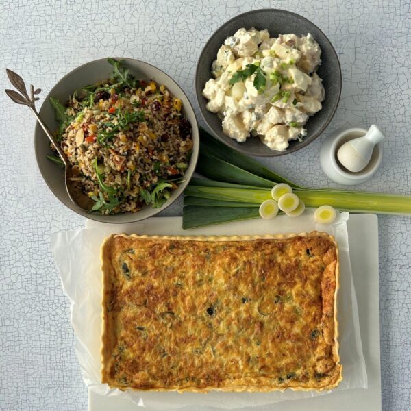 Leek and Ham Savoury Tart